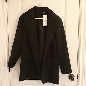 Boohoo Petite Single Breasted Wool Look Coat